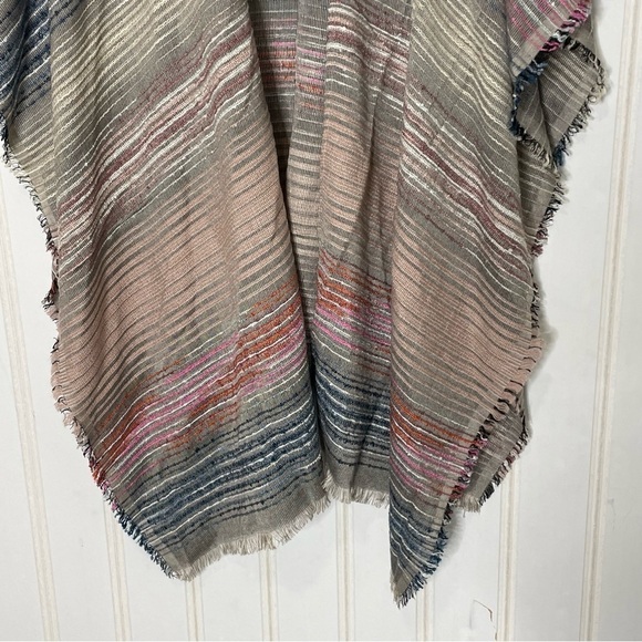 Chicos Ruana Multi-Color Woven Wrap 062 - Picture 7 of 11